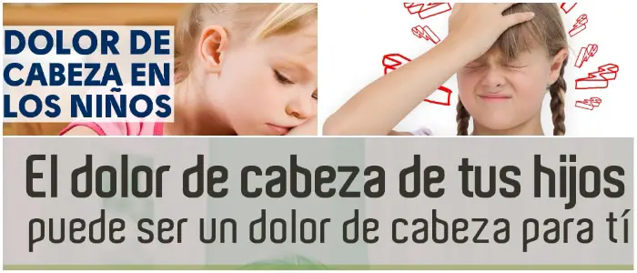 dolor de cabeza en niños causas