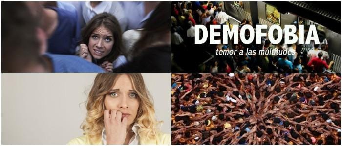 cual es el concepto de demofobia en el diccionario medico