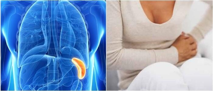 cuales son los sintomas del dolor en el bazo