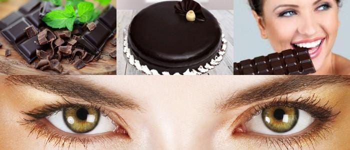 el chocolate oscuro y la salud visual